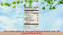The Coffee Bean  Tea Leaf Apricot Peach Tea 18 Count Pack of 6 0a95c798