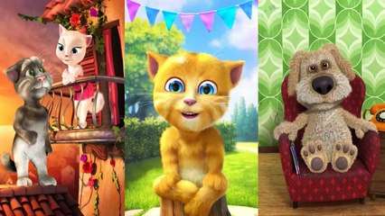 Wheels on the Bus Talking Ginger Funny Compilation