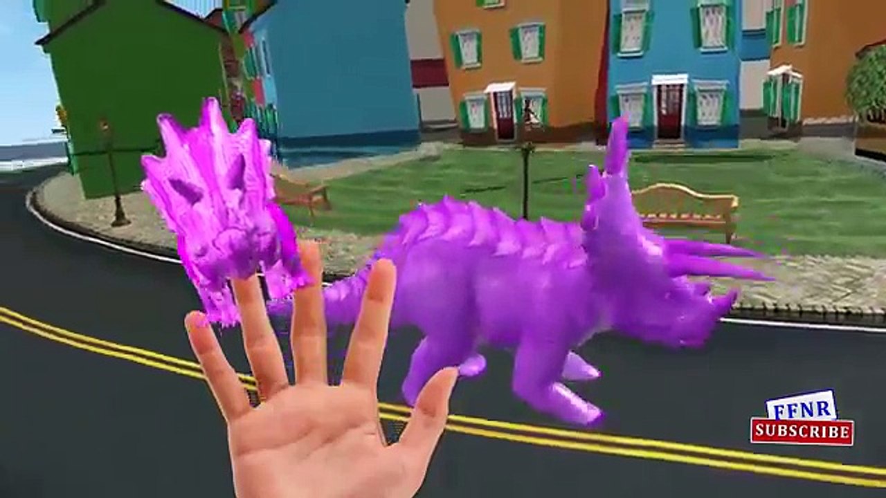 Dinosaurs colors Gorilla Finger family Nursery songs - Wild animals Finger family Rhymes for Kids