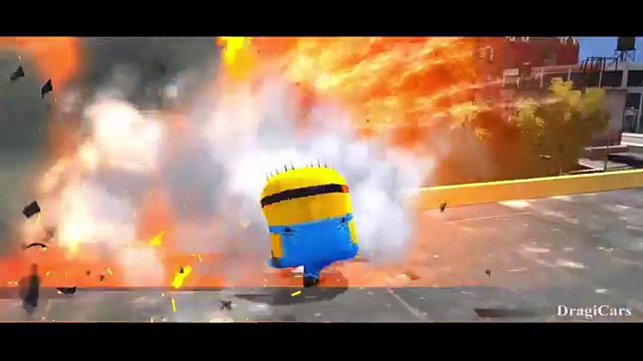 MINIONS & SPIDERMAN COLORS! EPIC SMASH CARS! Nursery Rhymes Disney Pixar Cars Lightning McQueen