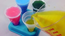 DIY How to Make Colors Yogurt Juice Icecream Jelly Pudding Learn Colors Slime Big Syringe