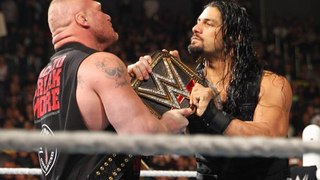 Brock Lesnar Vs Roman Reigns Vs Dean Ambrose Full Match - Fastlane 2016