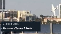 Un avion de tourisme s'écrase dans un fleuve à Perth, en Australie