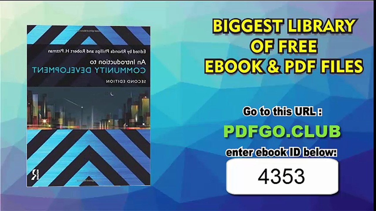 An Introduction to Community Development 2nd Edition