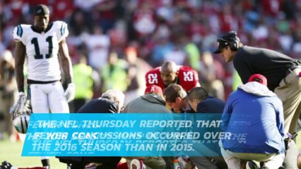NFL: Number of concussions dropped in 2016