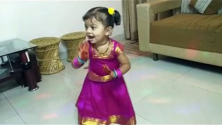 Cute Baby girl dance, AAROHI SHASHIKANT PATIL, LATUR (Maharashtra, INDIA) ON MARATHI SONG  CHANDOBA