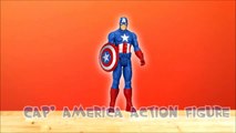 Captain america Winter Soldier Action Figures Kinder Surprise Eggs Toys Animation and Baby Songs