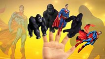 Finger Family King Kong Superman Cartoon | Pumpkin Family Finger Family | Children Nursery Rhymes