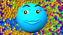 3D Finger Family Collection - Daddy Finger Nursery Rhymes - Learn Colours with Baby Bath Color Balls