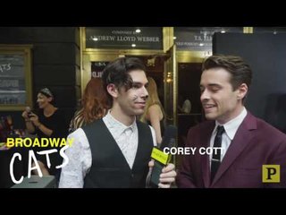 Andrew Lloyd Webber, Laura Osnes and Ben Platt Play “Meow Mix” With Matt Rodin at "Cats" Opening