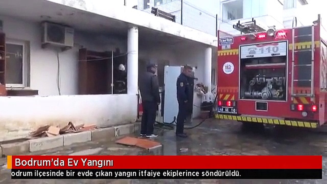 Bodrum'da Ev Yangını
