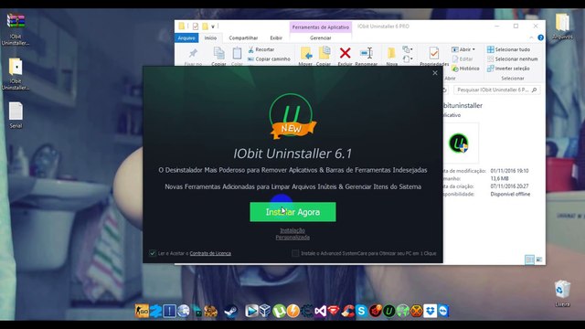 Baixar e Instalar Iobit uninstaller 6.1 Pro + Serial Key