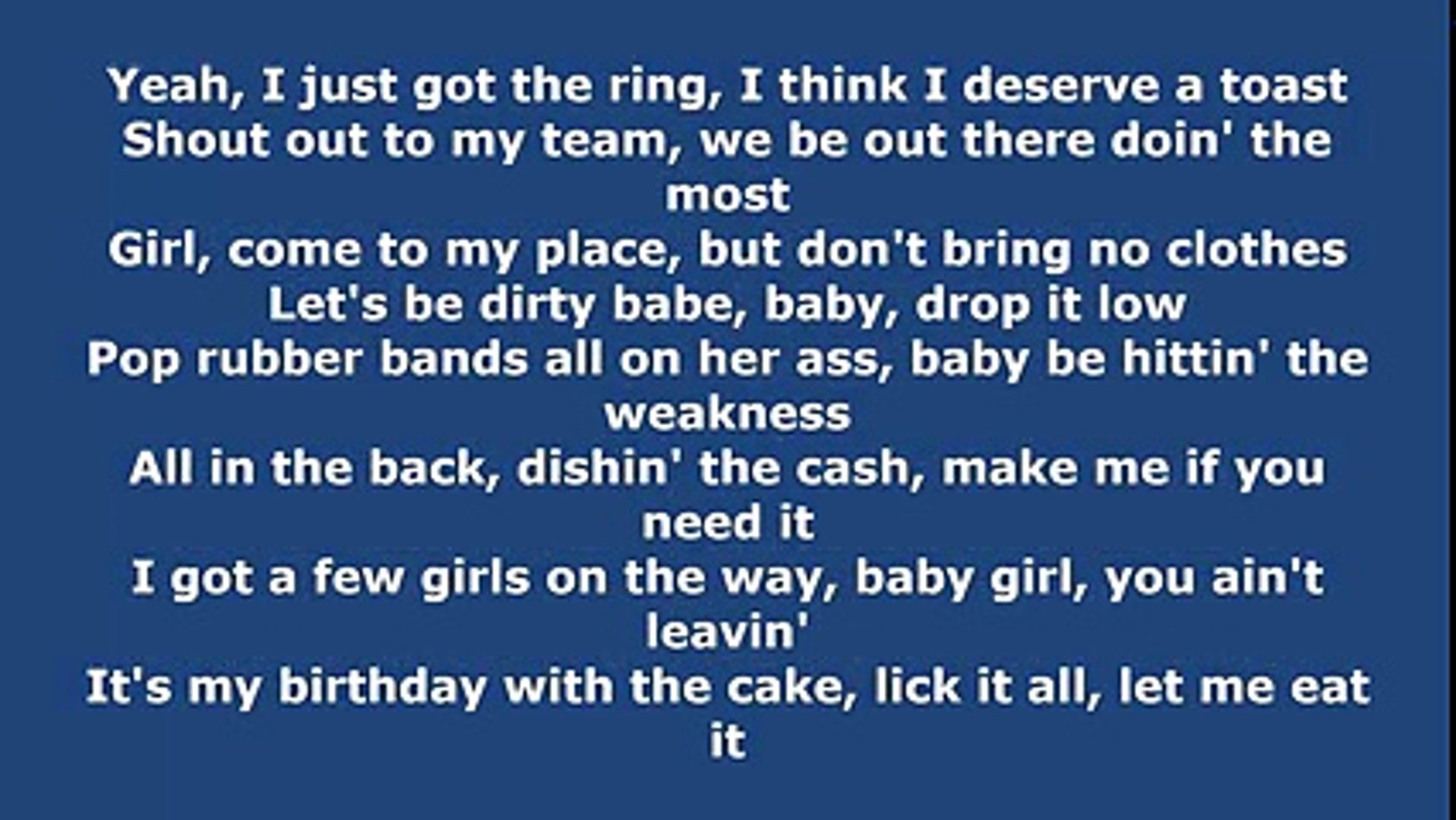Chris Brown Feat Usher Gucci Mane Party Lyrics Video Dailymotion