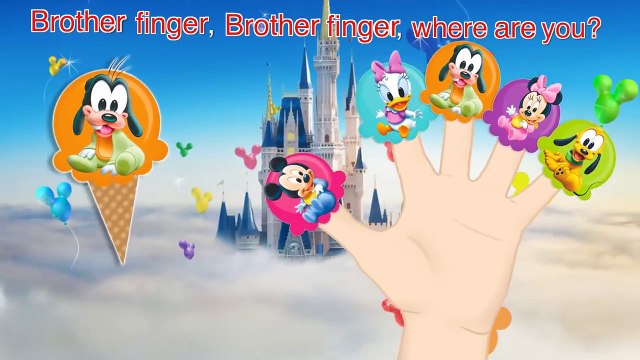 Mickey Mouse Baby Ice Cream Finger Family / Nursery Rhymes and More Lyrics