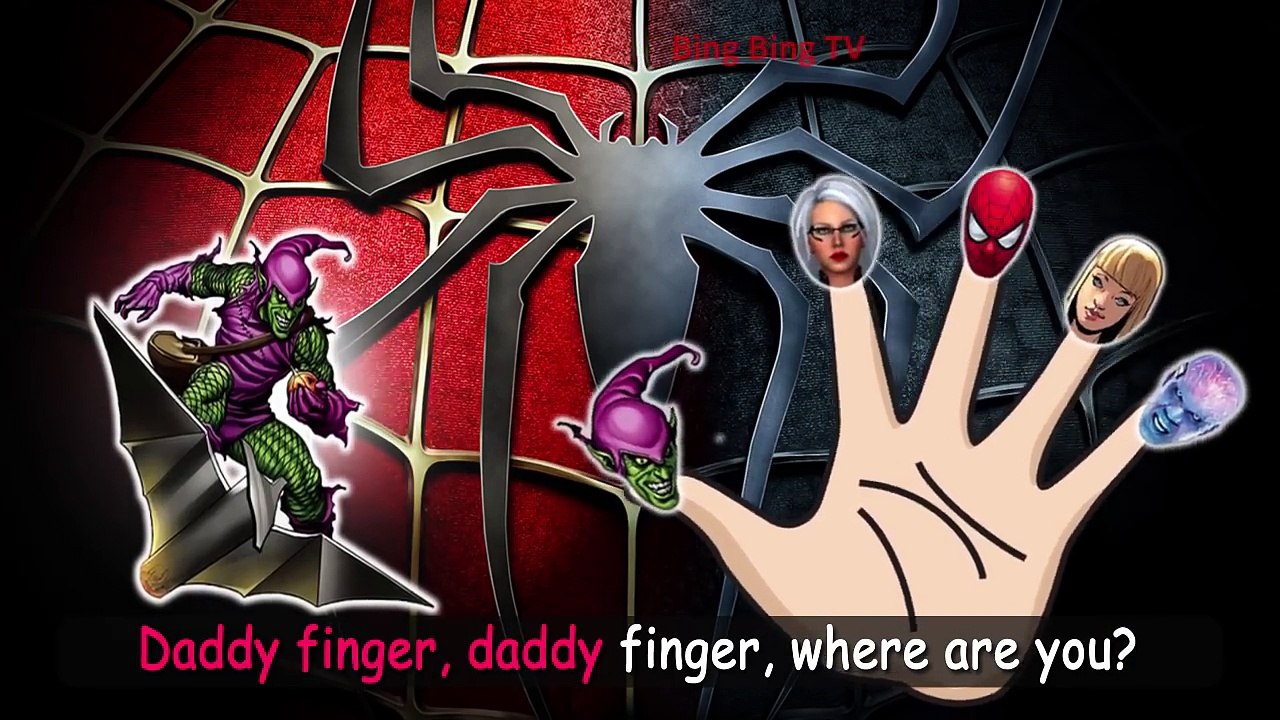 Spiderman Finger Family| BingBing TV - Nursery Rhymes For Children