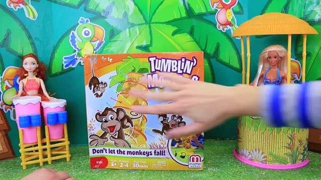 Tumblin Monkeys Game & GIANT SURPRISE TOYS EGG Mystery Edition Shopkins DisneyCarToys