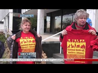 Empleadas domésticas se manifiestan en Chicago