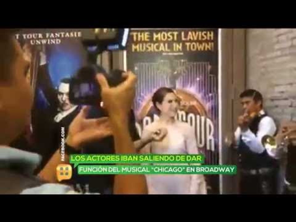 Les llevan mariachi a Jaime Camil y Bianca Marroquin en pleno Broadway