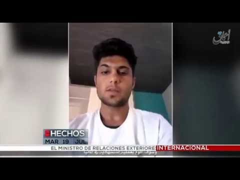 Revelan video del presunto atacante con hacha en tren de Alemania.