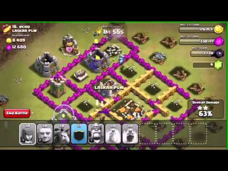 Clash of clans war battle