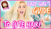 Lazy Girl Hairstyle Hacks! Life Hacks for Your Hair!