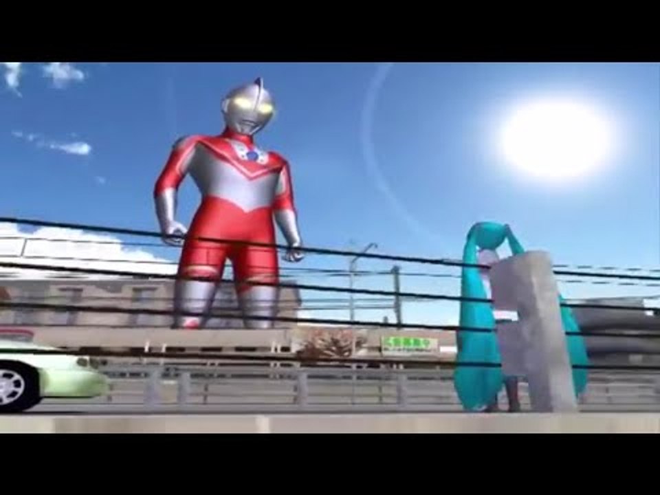 Sieu nhan - siêu nhân điên quang phiên bản cứu người yêu miku+nhac remix HOT-new ultraman