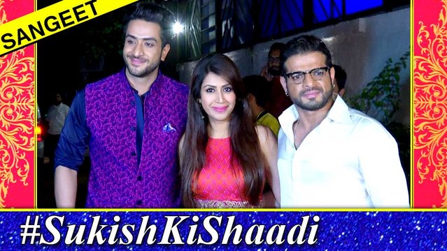 Karan Patel & Ankita Bhargava Stylish Look Suyyash & Kishwer SANGEET Ceremony #SuKishKiShaadi