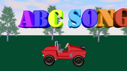 abc song for children with cars - alphabet songs for kids - abcd song in english phonic song - ABC
