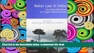 PDF [DOWNLOAD] Water Law in India: An Introduction to Legal Instruments TRIAL EBOOK
