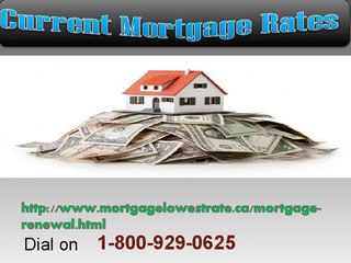 Current 1-800-929-0625 Mortgage Rates
