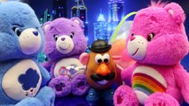 CARE BEARS Time Travel to Save Giant Easter Eggs from Mr Potato Head Funny Parody by DisneyCarToys