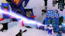 Batman and Superman Fight Mr Freeze and Captain Cold with Jet Packs and Put Out Fire and Ice