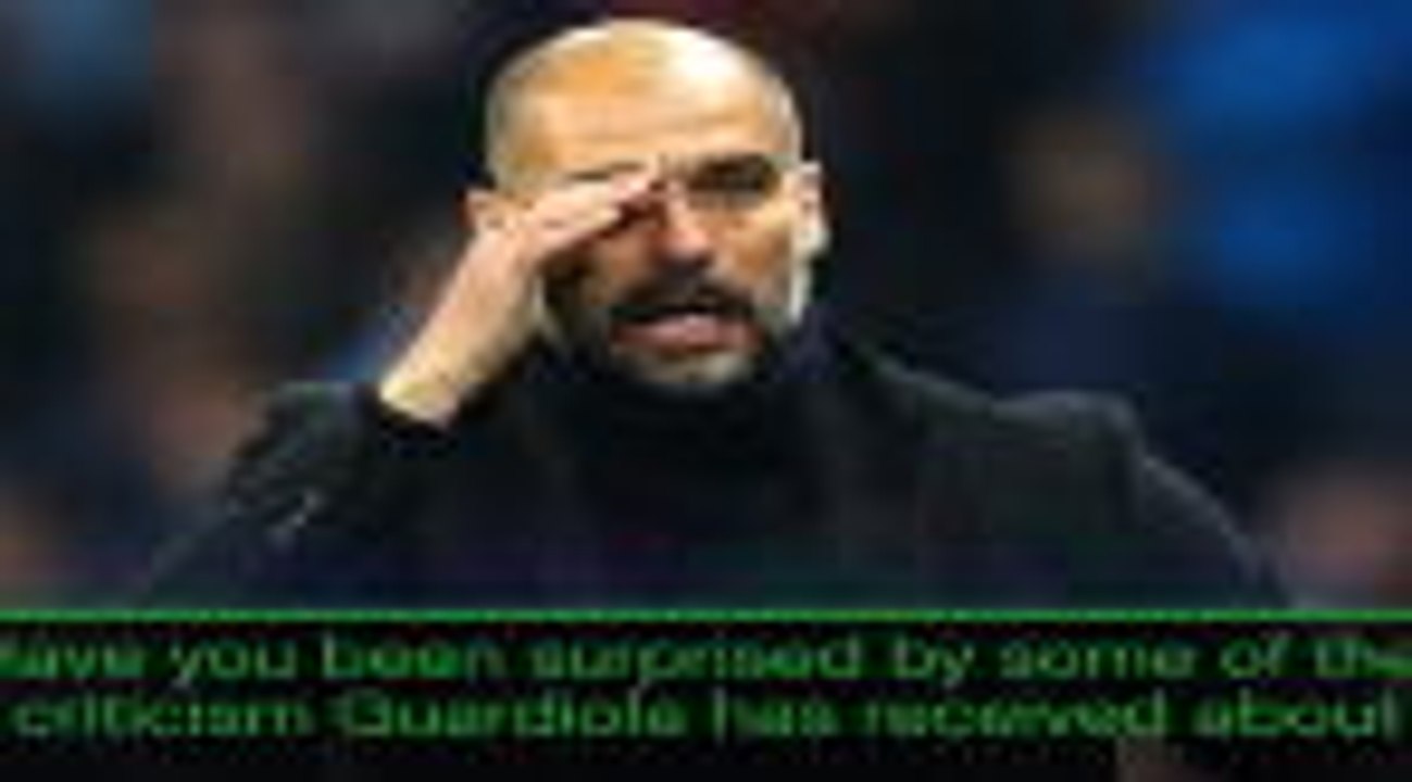 Wenger unsurprised by Guardiola criticism