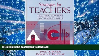 READ Strategies for Teachers: Teaching Content and Thinking Skills (4th Edition) On Book