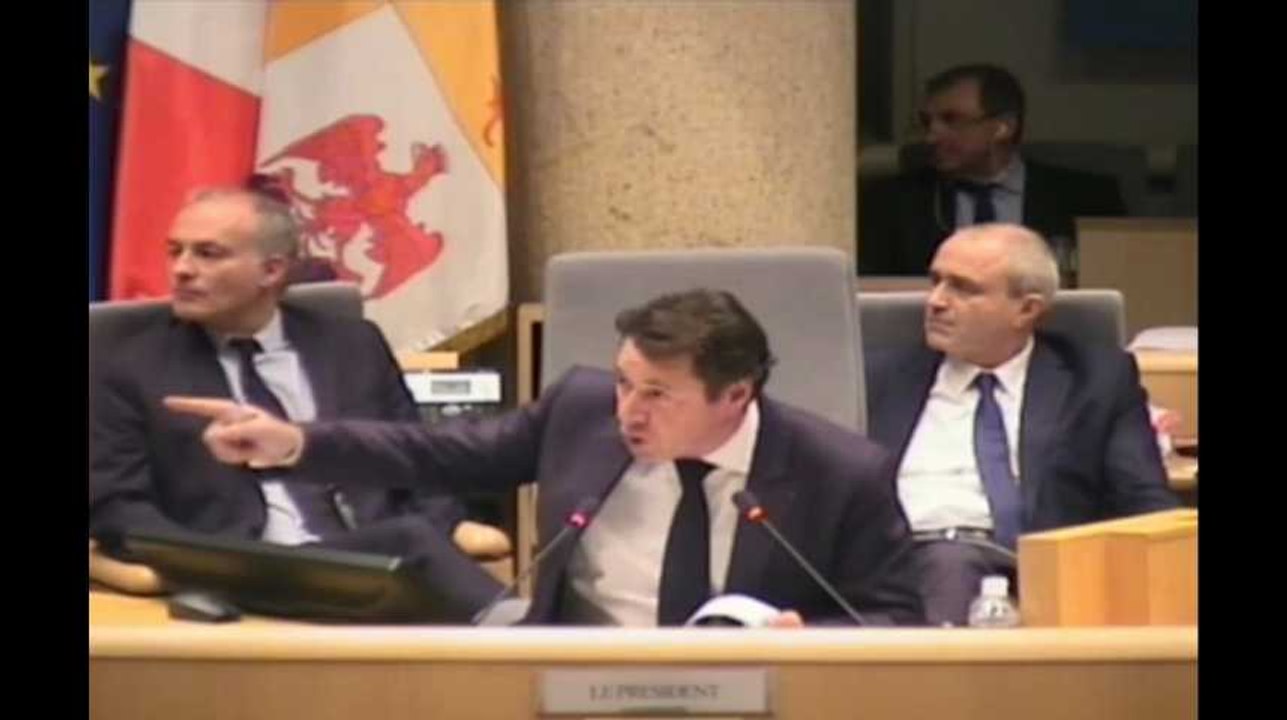 Traité d'"enfoiré de gaulliste" par le Front national, Christian Estrosi suspend une séance du conseil régional de PACA