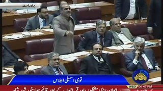 PTI Chitrols Khawaja Saad Rafiq In Parliament