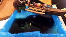 DinoTrux D-Structs VS Moana Toys Maui EPIC BATTLE - Maui & Ty Rux Mega bloks mega construx Toy Story