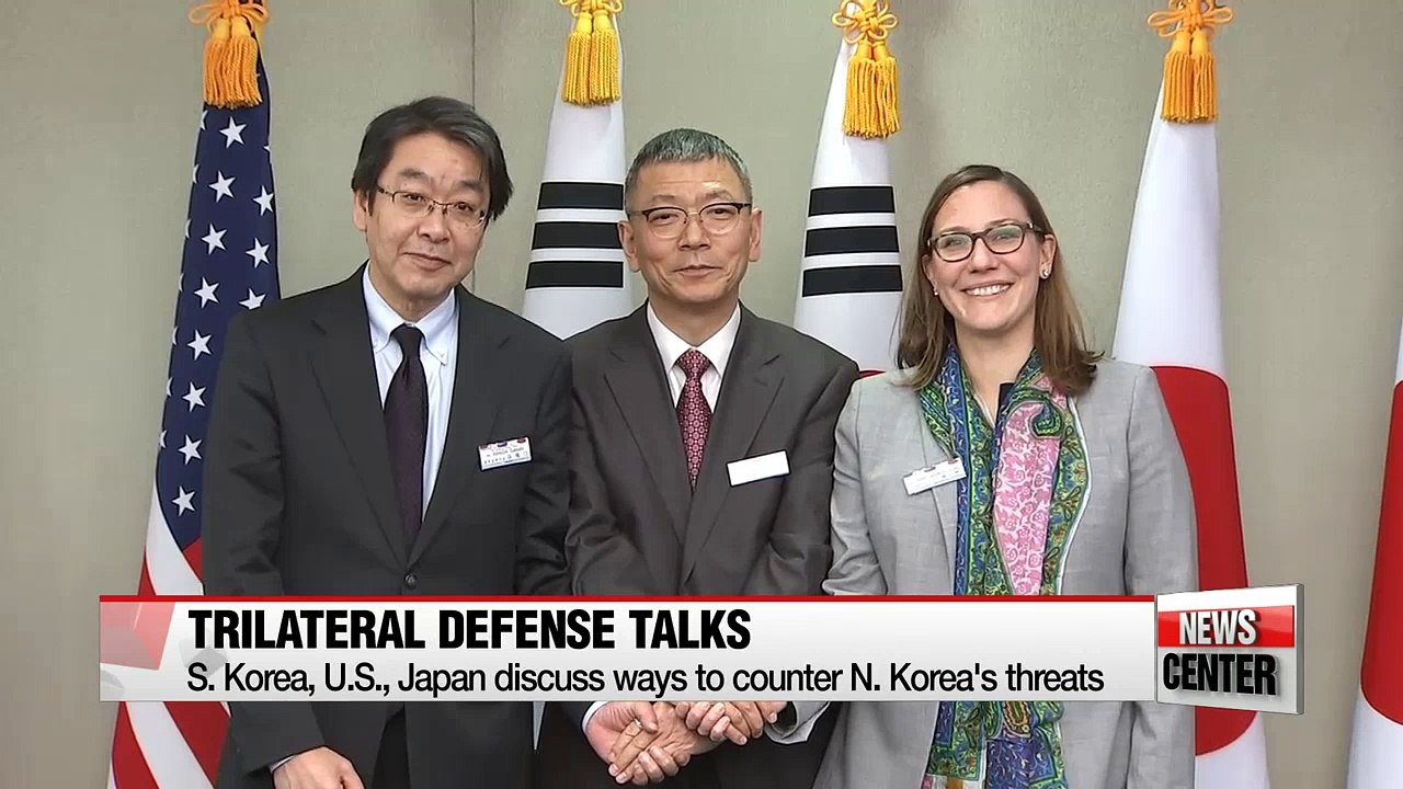 S. Korea, U.S. and Japan  discuss ways to counter N. Korea's threats