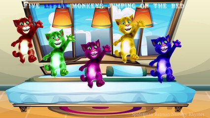 Download Video: Talking Angela and Tom Jumping on the Bed - 5 Little Talking Tom Jumping on the Bed Nursery Rhymes