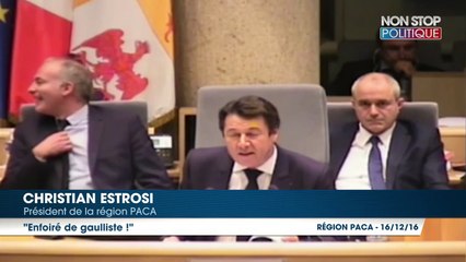 "Enfoiré de gaulliste" : Christian Estrosi insulté par un élu FN en pleine séance du conseil régional de PACA