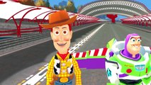 Toy Story Epic Race - Buzz Lightyear vs Sheriff Woody - Disney Cars Lightning McQueen