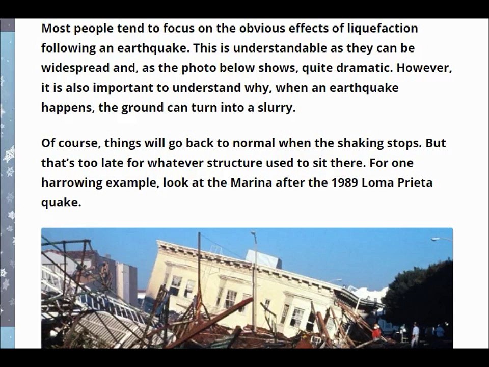 Earthquake Liquidation Dangers, California, Oregon, Washington