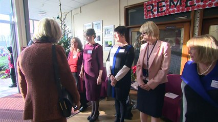 Prince Charles gets a gift from Santa during visit to Wales