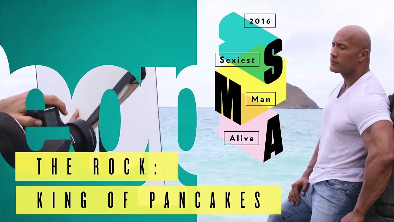 Dwayne 'The Rock' Johnson- King of Pancakes - SMA 2016 - People