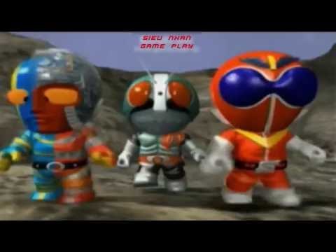 Sieu Nhan Game Play | siêu nhân dế | kamen rider | đánh nhau với quái vật