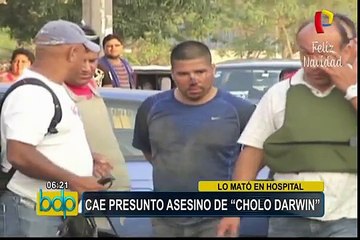 Capturan a presunto asesino de 'Cholo Darwin'
