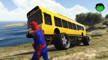 Spiderman Nursery Rhymes Monster Truck Bus Kids Songs Lightning McQueen (Songs for Children Action)