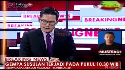 Terjadi Gempa Susulan di Aceh Pukul 10.30 WIB