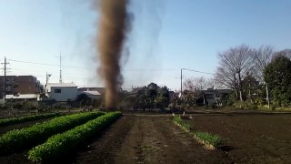 Amazing small tornado attack in Japan
