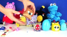 Opening a Play-doh Stampylonghead, Angry Birds, Littlest Pet Shop, Surprise Eggs